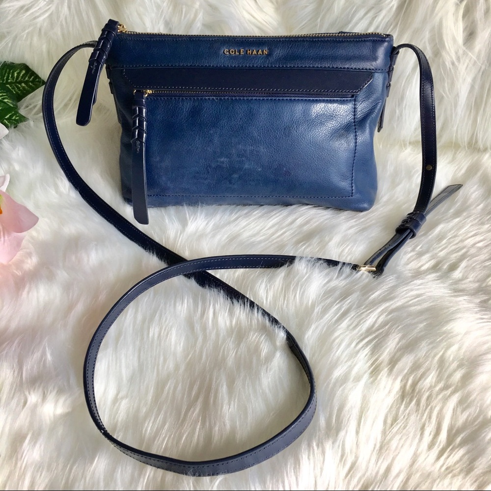 🔥Cole Haan Blue Crossbody Handbag Purse